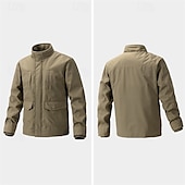 preiswerte Fleece &amp; 3 in 1 Jacken-Herren Soft Shell Jacke Wanderjacke Draussen Windundurchlässig Windbreaker-Jacke Reisen Schwarz Armeegrün Khaki