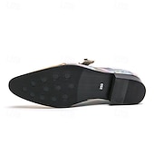 economico Semi-formale-scarpe formali da uomo con puntale in metallo dorato e dettaglio fibbia - elegante design con lacci per feste ed eventi speciali