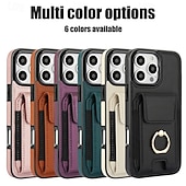 baratos Capas para iPhone-telefone Capinha Para iPhone 16 Pro Max Plus iPhone 15 Pro Max Plus iPhone 14 13 12 11 Pro Max Plus Mini iPhone 14 Pro Max iPhone 13 12 11 Pro Max Capa traseira Com Suporte Suporte para Alianças Slot