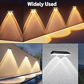 Недорогие Уличные светильники-2/4 шт., солнечный светильник для ограждения, rgb, меняющий цвет, уличный солнечный настенный светильник, садовый декор, ступенчатый светильник, IP65, водонепроницаемый светильник для дорожки,