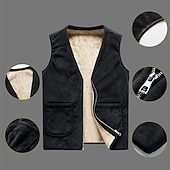 Недорогие Жилеты-Муж. Жилет для туризма и прогулок Зимнее пальто Флисовый жилет для туризма и прогулок Зима Осень на открытом воздухе Сохраняет тепло Флисовая подкладка Удобный Жилет Охота Рыбалка Восхождение