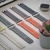 olcso Apple óraszíjak-Sportszíj Kompatibilis valamivel Apple Watch óraszíj 38mm 40mm 41mm 42mm 44mm 45mm 49mm Mágneses kapocs Állítható Szilikon Csere óraszíj mert iwatch Ultra 2 Series 9 8 7 SE 6 5 4 3 2 1
