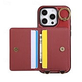 levne Pouzdra pro iPhone-telefon Carcasă Pro iPhone 16 Pro Max Plus iPhone 15 Pro Max Plus iPhone 14 13 12 11 Pro Max Plus iPhone 14 Pro Max iPhone 13 12 11 Pro Max Zadní kryt se stojánkem s poutkem na zápěstí Slot pro kartu