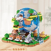 Недорогие Конструкторы-rchitecture global village micro building block set5452pcs - архитектурные модели игрушки подарки для детей и взрослых