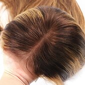economico Parrucche lace front capelli veri-Parrucca in pizzo 4*4 colore pianoforte p4/27 capelli umani in pizzo frontale dritto densità 150%