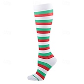 abordables Calcetines de running-Calcetines de yoga Calcetines de Navidad 1 Par Hombre Mujer Calcetines de compresión A prueba de resbalones Transpirable Reductor del Sudor Cómodo Entrenamiento de gimnasio Baloncesto Fútbal