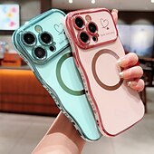 お買い得  iPhone用ケース-電話 ケース 用途 iPhone 16 Pro Max プラス iPhone 15 プロマックスプラス iPhone 14 13 12 11 Pro Max Plus iPhone 14 Pro Max Plus iPhone 13 12 11 Pro Max バックカバー 磁石バックル ワイヤレス充電をサポート 耐衝撃 レトロ風 仕上げ