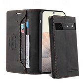 abordables Coques autres téléphones-téléphone Coque Pour Pixel 9 Pro Pixel 9 Pro XL Pixel 8 Pro Pixel 8 Pixel 9 Pixel 7 Pixel 7 Pro Pixel 6 Pixel 6 Pro Coque Arriere Avec Support Fente pour carte Antichoc Rétro TPU faux cuir