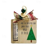 billige Ornamenter-penger vokser på trær holder julepynt - tilpasset furutre pengeholder ornamenter til jul - kontantholder trepynt - penger dyrket på tre henger til jul