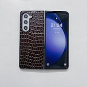Χαμηλού Κόστους Samsung Θήκη-τηλέφωνο tok Για Samsung Galaxy Z Flip 6 Z Flip 5 Z Flip 4 Z Flip 3 Πίσω Κάλυμμα Ανθεκτική σε πτώσεις Ρετρό TPU PU δέρμα