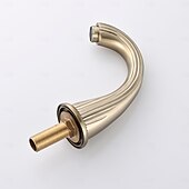 cheap Bathroom Sink Faucets-Basin Faucet Antique Bronze Bathroom Sink Faucet 3 Hole Widespread Gold Basin Mixer Hot and Cold Water Tap