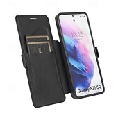cheap Samsung Cases-Phone Case For S21 A72 A71 A51 A31 S20 Plus S20 Ultra S20 A32 A52 Flip Cover with Stand Holder Card Slot Shockproof Retro TPU PU Leather