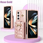 economico Cover Samsung-telefono Custodia Per Z Fold 5 Z Fold 4 Z Fold 3 Per retro con cordino con cinturino da polso Slot per schede Retrò TPU pelle sintetica