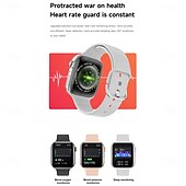 abordables Bracelets connectés-696 iW10 Montre intelligente 1.85 pouce Montre intelligente avec bracelet Bluetooth Rappel d&#039;Appel Moniteur de Sommeil Moniteur de Fréquence Cardiaque Compatible avec Android iOS Hommes Mode