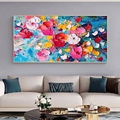 abordables Peintures fleurs/botaniques-peinture à l&#039;huile impressionnisme fait à la main peintures florales peinture à l&#039;huile de fleurs faites à la main peinture abstraite de fleurs de rose peinture de paysage de fleurs art mural floral