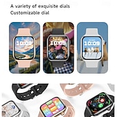 abordables Bracelets connectés-696 iW10 Montre intelligente 1.85 pouce Montre intelligente avec bracelet Bluetooth Rappel d&#039;Appel Moniteur de Sommeil Moniteur de Fréquence Cardiaque Compatible avec Android iOS Hommes Mode