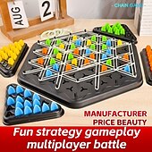abordables Puzles-Mastermind de cadena triangular: desarrolla el pensamiento lógico y las habilidades para resolver problemas. Divertido juego de rompecabezas de escritorio multijugador para niños. Construcción de