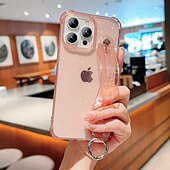 levne Pouzdra pro iPhone-telefon Carcasă Pro iPhone 16 Pro Max Plus iPhone 15 Pro Max Plus iPhone 14 13 12 11 Pro Max Plus iPhone 13 12 11 Pro Max Zadní kryt s poutkem na zápěstí Nárazuvzdorné Retro Pokování