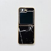 billige Samsung-etui-telefon Etui Til Samsung Galaxy Z Flip 5 Bakdeksel Støtsikker Kontor / Bedrift Herdet glass Belegg