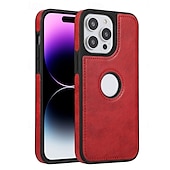 お買い得  iPhone用ケース-電話 ケース 用途 iPhone 16 Pro Max プラス iPhone 15 プロマックスプラス iPhone 14 13 12 11 Pro Max Plus iPhone 14 Pro Max iPhone 13 12 11 Pro Max バックカバー 耐衝撃 レトロ風 TPU PUレザー