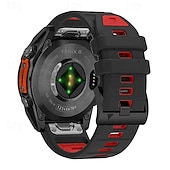 halpa Garmin kellonauhat-Kellon ranneke varten Garmin Fenix 8 47mm 51mm 7X 6 6X Pro Epix Pro Instinct 2X Approach S70 S62 S60 Forerunner 955 945 Epix Marq Descent Quatix 22mm 26mm Silikoni Korvaus Hihna Quick Fit Säädettävä