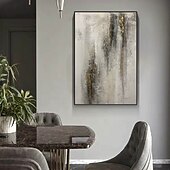 preiswerte Pop-Ölgemälde-handgemaltes Ölgemälde mit Folie, goldenes Ölgemälde, abstrakte graue Gemälde auf Leinwand, handgefertigtes Acrylgemälde mit reichhaltiger Struktur, moderne Wandkunst, handgemaltes Kunstwerk für die