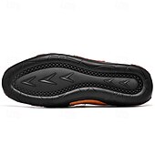 economico Sneakers da uomo-sneakers casual slip-on da uomo in pelle con caviglia in maglia a rete e suola flessibile - ideali per l&#039;uso quotidiano e le attività all&#039;aperto