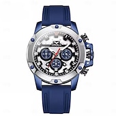 baratos Relógios Quartz-relógios onola para homens 6858 relógios de quartzo luminosos multifuncionais esportivos pulseira de silicone relógio masculino à prova d&#039;água