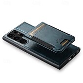 Недорогие Чехлы для Samsung-телефон Кейс для Назначение S24 S24 Ultra Plus S23 Ultra Plus S23 S22 S22 Плюс Ультра S25 Ультра Кейс на заднюю панель со стендом Съемный Магнитный Ретро ТПУ ПК Кожа PU