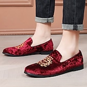 abordables Casual-Mocasines de terciopelo azul marino para hombre con bordados dorados: elegantes zapatos sin cordones para eventos formales y fiestas