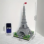 cheap Building Toys-3585pcs Paris Eiffel Tower Building Blocks Set - Explore World Architecture with Educational Toys Perfect for Halloween Thanksgiving Christmas and Easter Gifts