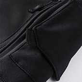 preiswerte Fleece &amp; 3 in 1 Jacken-Herren Softshelljacke Wanderjacke Winter Draussen Farbblock Winddicht Wasserabweisend Windjacke Reisen Schwarz Armeegrün Grau