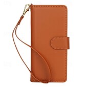 economico Cover Samsung-telefono Custodia Per Piegatura a Z 7 Z Fold 6 Z Fold 5 Z Fold 4 Z Fold 3 Copertura Posteriore con Supporto Con Cinturino da Polso Slot per Carte Retrò TPU Pelle PU