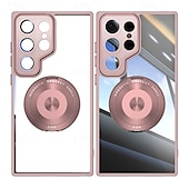 Недорогие Чехлы для Samsung-телефон Кейс для Назначение S24 Ultra S24 Plus S24 S24 ФЭ S23 S23 Ultra S23 Plus S25 Ультра Кейс на заднюю панель со стендом Защита от удара Ретро ТПУ ПК