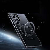 Χαμηλού Κόστους Samsung Θήκη-Θήκη Τηλεφώνου Για S24 Ultra S24 Plus S24 S23 S23 Ultra S23 Plus S25 Ultra Παγούρι με Στήριγμα Μαγνητική Υποστήριξη Ασύρματης Φόρτισης Retro TPU Ακρυλικό