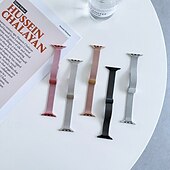 olcso Apple óraszíjak-Solo Loop Kompatibilis valamivel Apple Watch óraszíj 38mm 40mm 41mm 42mm 44mm 45mm 49mm Fém kapocs ötvözet Csere óraszíj mert iwatch Ultra 2 Series 9 8 7 SE 6 5 4 3 2 1