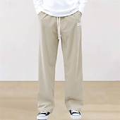 abordables Pierna Recta-Hombre Pantalones de Deporte Pantalones deportivos Pantalones Pantalones de Pana Pantalones deportivos de pierna recta Correa Bolsillo Cintura elástica Plano Comodidad Diario Deporte Moda Casual