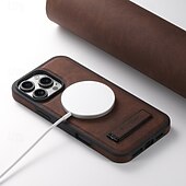 abordables Carcasas iPhone-teléfono Funda Para iPhone 16 Pro Max Plus iPhone 15 Pro Max Plus iPhone 14 13 12 Pro Max Plus iPhone 14 Pro Max iPhone 13 12 Pro Max Funda Trasera con Soporte Magnética Soporte de carga inalámbrica