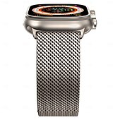 cheap Apple Watch Bands-Sport Band Milanese Loop Compatible with Apple Watch band 38mm 40mm 41mm 42mm 44mm 45mm 49mm Metal Clasp Stainless Steel Strap Replacement Wristband for iwatch Ultra 2 Series 9 8 7 SE 6 5 4 3 2 1