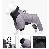 cheap Coats-Dog Coat Jacket Puffer Jacket Winter with Harness Winter Reflective Windproof Warm Water-Resistant Outdoor Small Medium