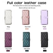 お買い得  サムスン用ケース-電話 ケース 用途 Zフリップ6 Z Flip 5 Z Flip 4 Z Flip 3 バックカバー スタンド付き ジッパ－ ストラップ付き レトロ風 TPU PUレザー