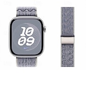 baratos Pulseiras de Apple Watch-Pulseira Esportiva Compatível com Pulseira Apple Watch 38mm 40mm 41mm 42mm 44mm 45mm 49mm Ajustável Tecido pulseira de substituição para iwatch Ultra 2 Series 9 8 7 SE 6 5 4 3 2 1