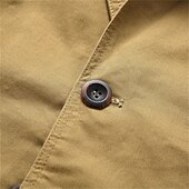 abordables Blazers Clásicos para Hombres-Hombre chaqueta Negocio Fiesta de Cóctel Fiesta de Boda Moda Casual Primavera &amp; Otoño Poliéster Plano Botón Bolsillo Cómodo Botonadura Simple Chaqueta de sport Negro Color Caquí Verde Ejército