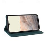abordables Coques autres téléphones-téléphone Coque Pour Pixel 9 Pro Pixel 9 Pro XL Pixel 8 Pro Pixel 8 Pixel 9 Pixel 7 Pixel 7 Pro Pixel 6 Pixel 6 Pro Coque Arriere Avec Support Fente pour carte Antichoc Rétro TPU faux cuir