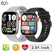 preiswerte Intelligente Armbänder-696 LC88 Smartwatch 2.01 Zoll Smart-Armband Bluetooth Schrittzähler Anruferinnerung Schlaf-Tracker Kompatibel mit Android iOS Herren Freisprechanlage IP 67 40mm Uhrengehäuse