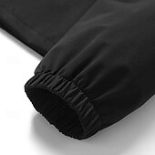 abordables Softshell, polares y chaquetas de montaña-Hombre Chaqueta Softshell Chaqueta para senderismo Al aire libre Resistente al Viento Resistente al Agua Chaqueta cortavientos Viaje Gris oscuro Negro
