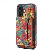Недорогие Чехлы для iPhone-телефон Кейс для Назначение iPhone 16 Про Макс Плюс Айфон 15 Про Макс Плюс iPhone 14 13 12 Pro Max Plus iPhone 14 Pro Max iPhone 13 12 Pro Max Кошелек для карт со стендом Магнитный Разъем для карты