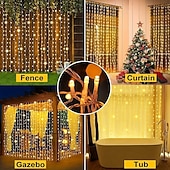 זול מופעל באמצעות אנרגיה סולארית-4m 96leds חיצוני סולארי קרח בר מחרוזת אור חצר מרזבים מרפסת גדר מדרגות חג המולד חתונה אווירה חגיגית מחרוזת אור דקורטיבית