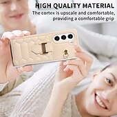 economico Cover Samsung-telefono Custodia Per Z Fold 5 Z Fold 4 Z Fold 3 Per retro con cordino con cinturino da polso Slot per schede Retrò TPU pelle sintetica