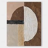 cheap Still Life Paintings-Beige Wabi Sabi Wall Art hand painted Black Beige Abstract Painting Large Brown Minimalist oil painting Wall Art Beige Textured Canvas Painting Neutral Wall Decor